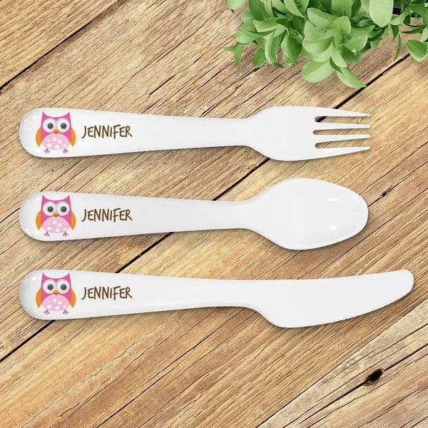 Owl Kids' Cutlery Set