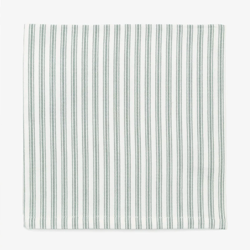 Ticking Stripe Napkin Aqua 45 x 45cm Set Of Six