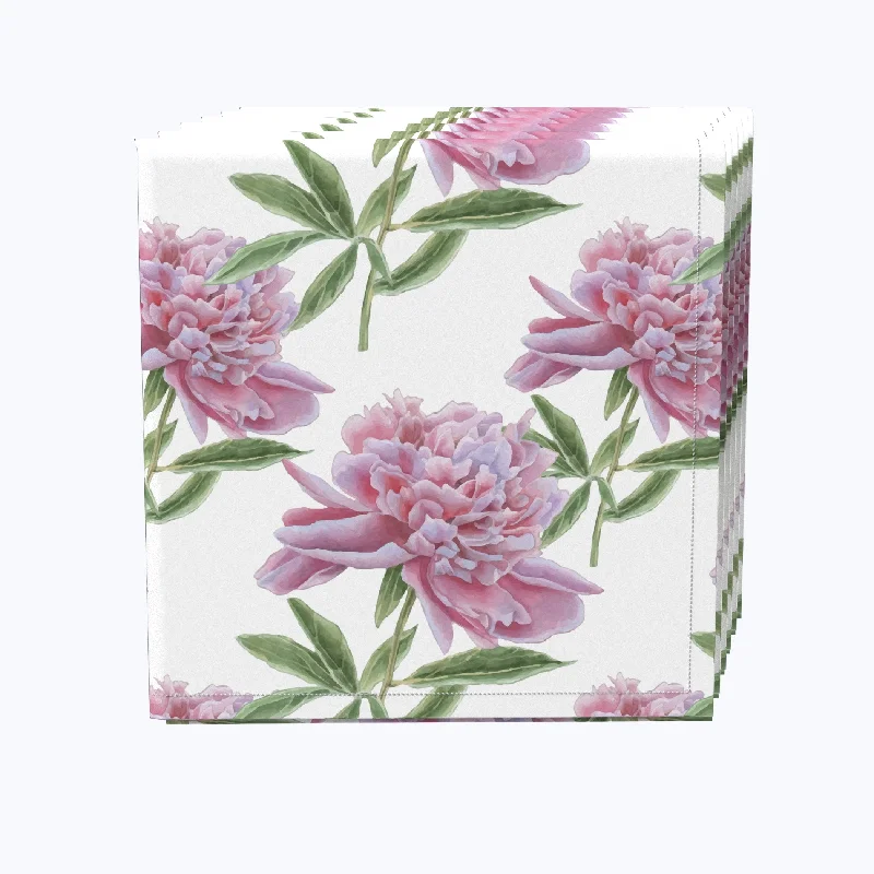 Spring Peonies, Pink Napkins