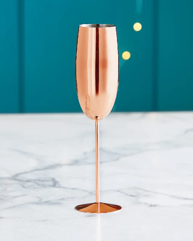 Rose Gold Champagne Glass