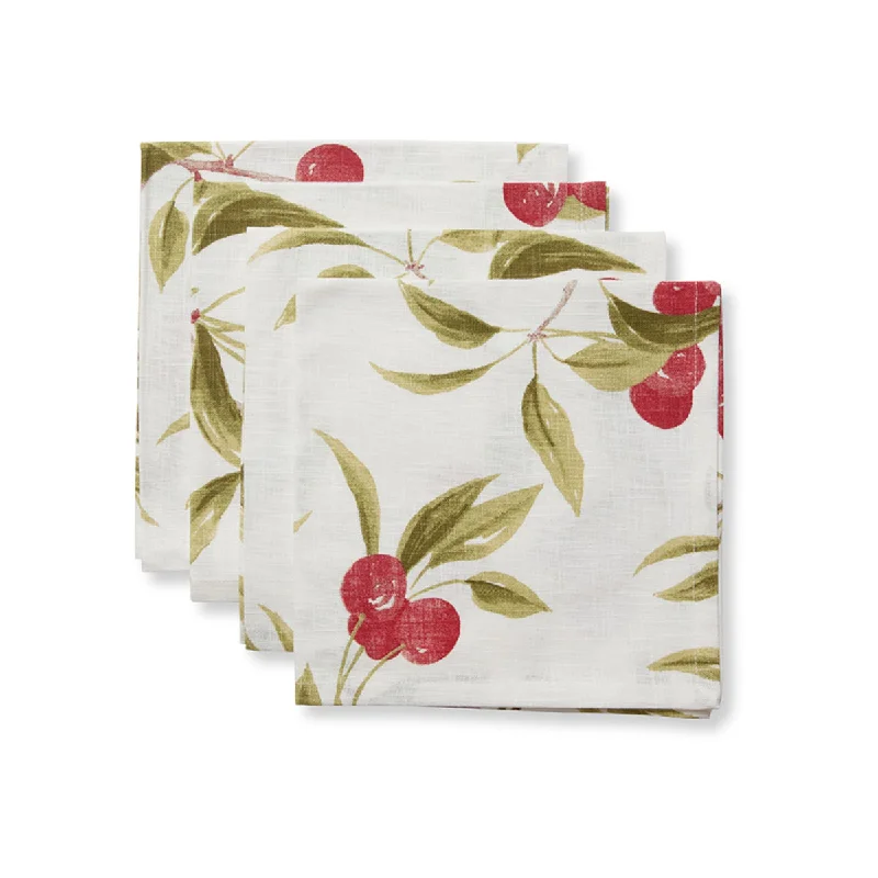 Madras Link Cherry Napkin Set of 4