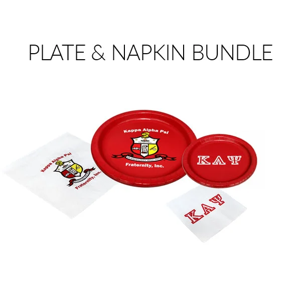 KAP - Kappa Alpha Psi - Plate & Napkin Bundle