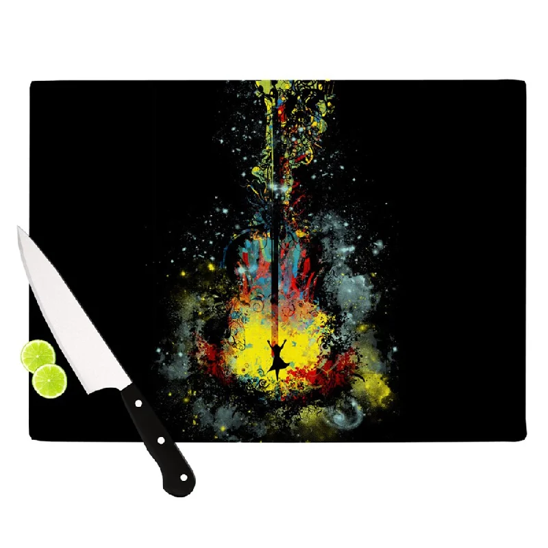 Kess InHouse Frederic Levy-Hadida 'Midnight Syphony' Cutting Board