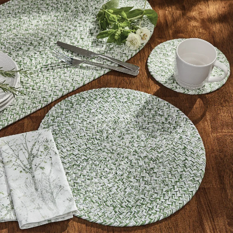 Spice Bin Braided Placemat - Mint Set of 12 Park Designs