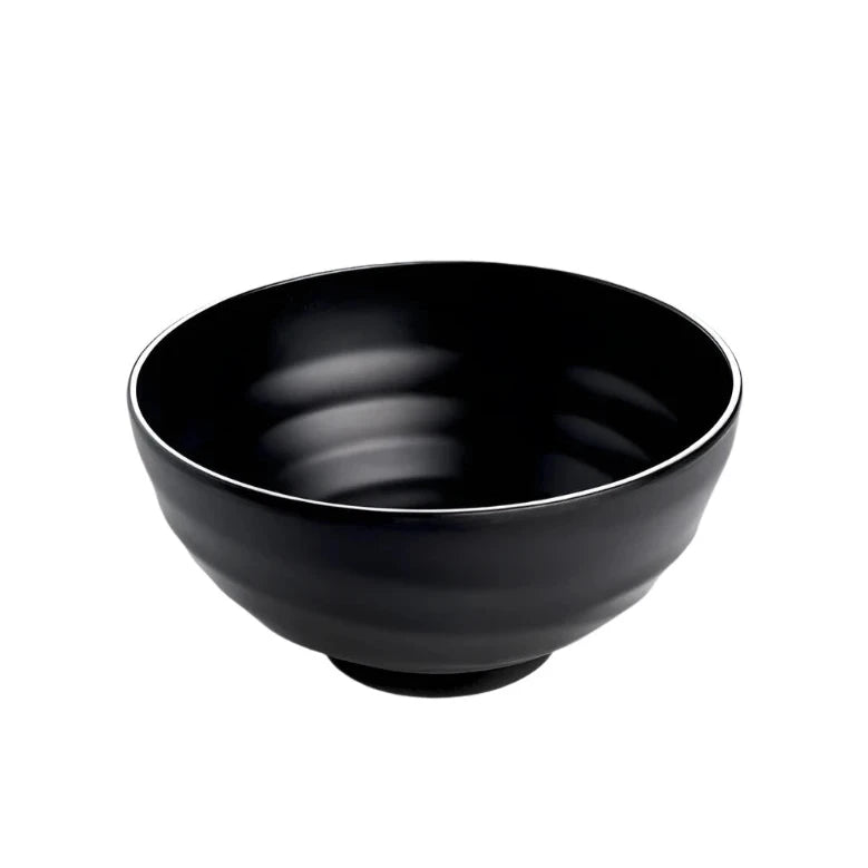 Black Melamine Soup Bowl