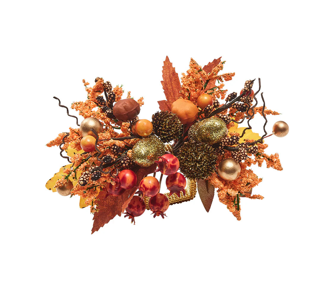 Fall Frolic Napkin Ring, Set of 4