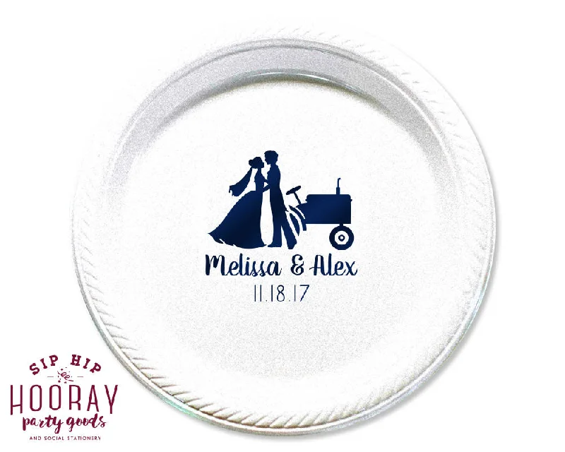 Country Wedding Dessert Plates #1876