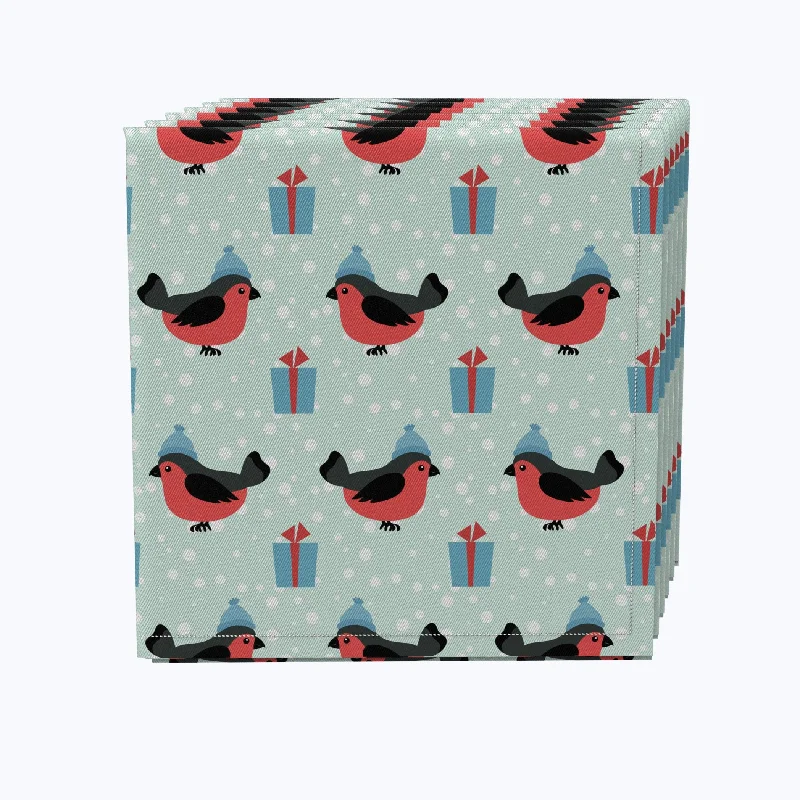 Winter Cardinals & Presents Cotton Napkins