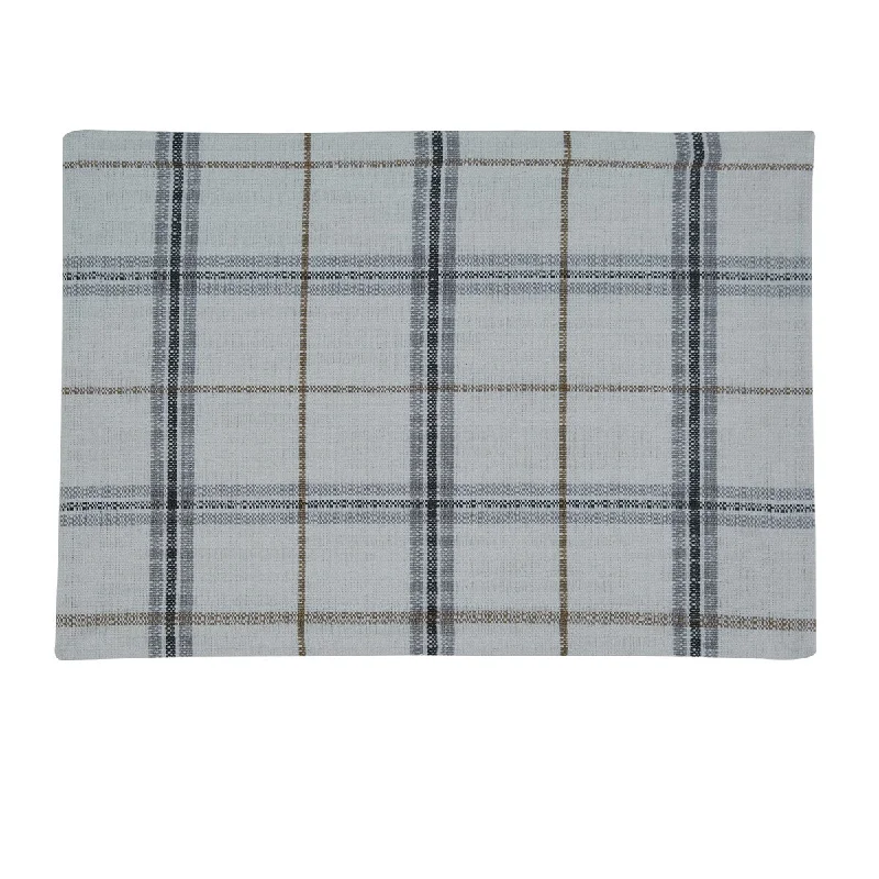 Bistro Plaid Placemat - Blue Set Of 6 Park Designs