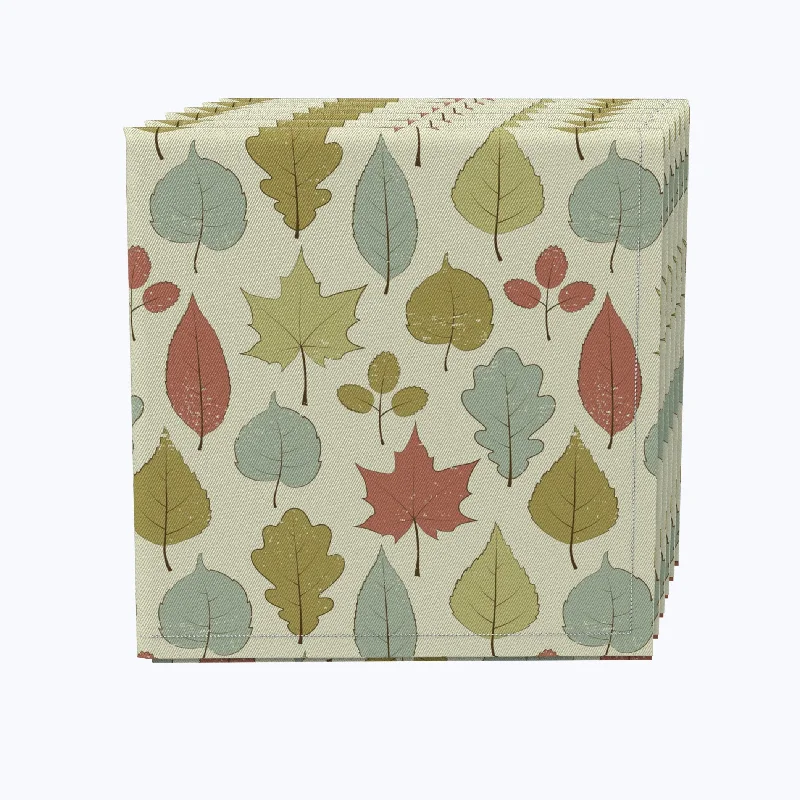 Tree Leaves Design Cotton Napkins