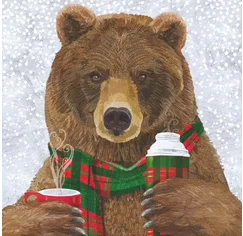 Cocoa Bear (Beverage Napkin)