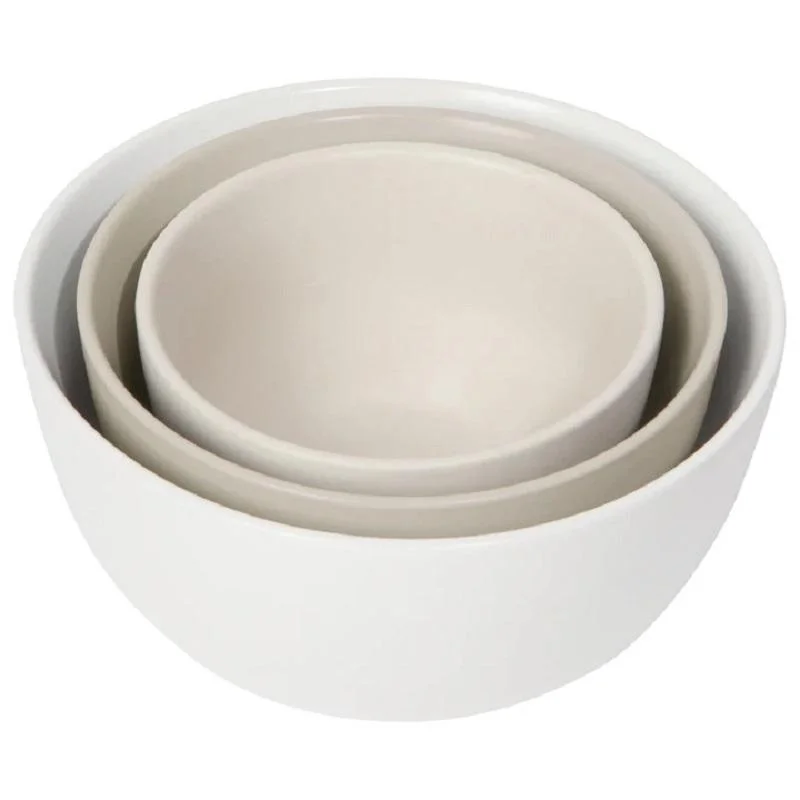 Now Designs Matte White Prep Bowls Set of 3