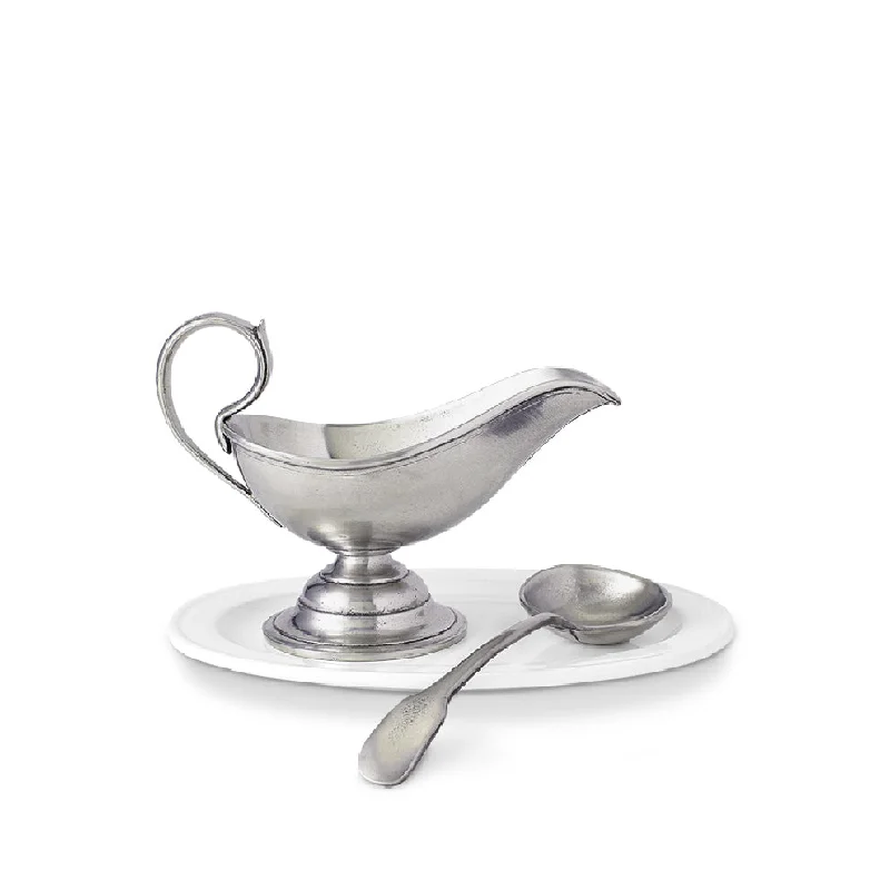 Gravy Boat with Gravy Spoon