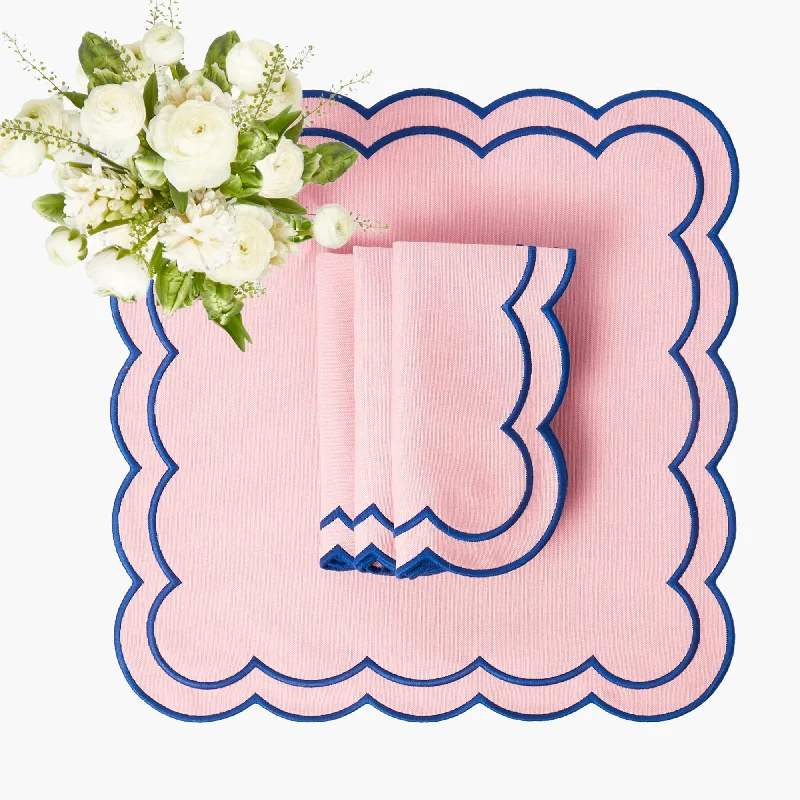 Sofia Pink Appliqué Napkins (Set of 4)