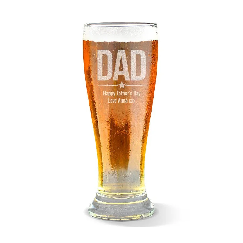 Dad Premium 425ml Beer Glass