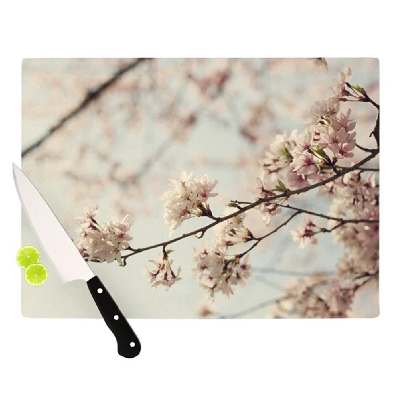 KESS InHouse Catherine McDonald 'Japanese Cherry Blossom' Cutting Board