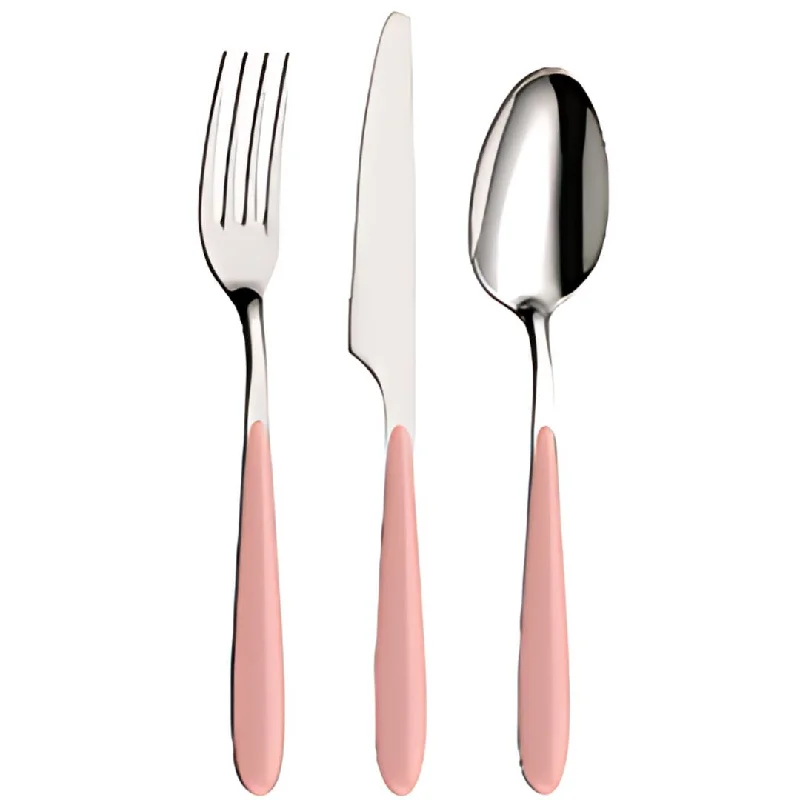 Abert Vivace Cutlery Set - Pink, 24 Pieces