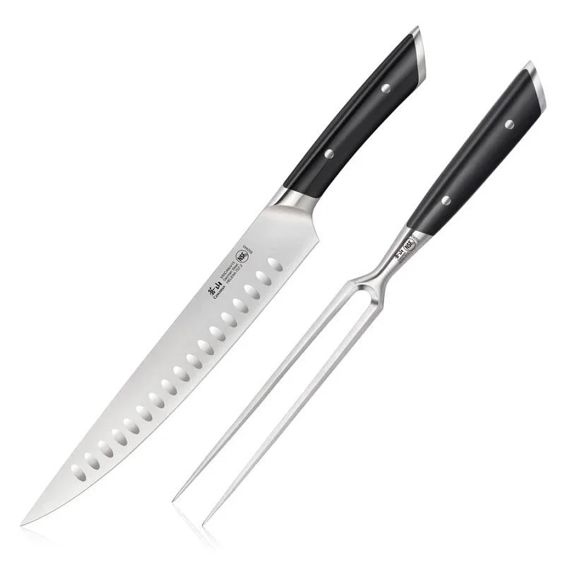 Cangshan Helena Black 2-Piece Carving Set