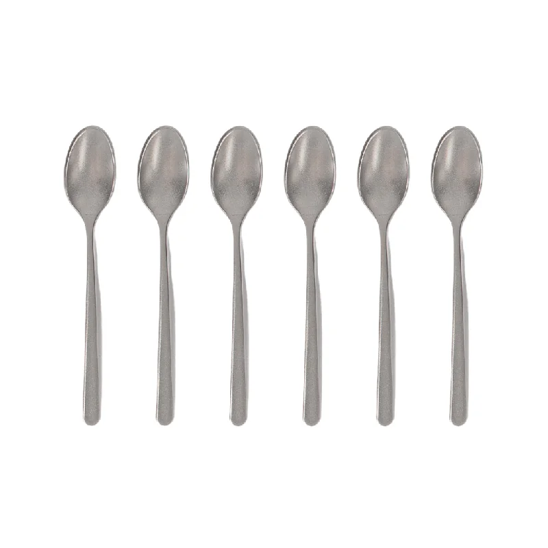 Abert Step Moka Spoon - Matte Silver