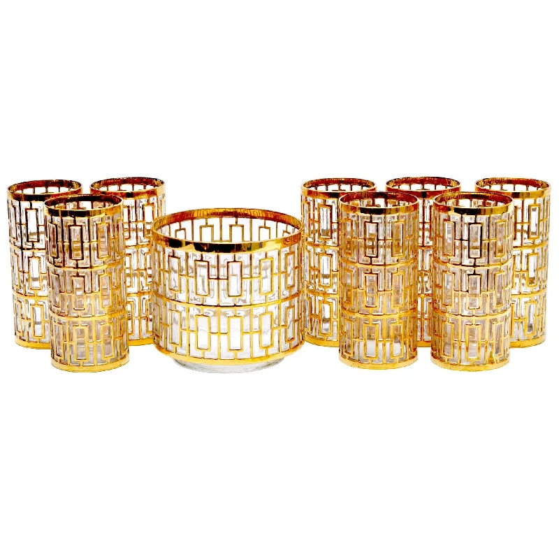 Imperial Glass Shoji 9 Piece Set