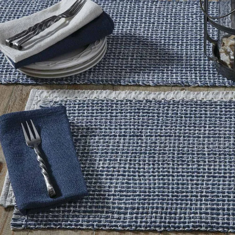 Tweed Placemats - Denim Set Of 6 Park Designs