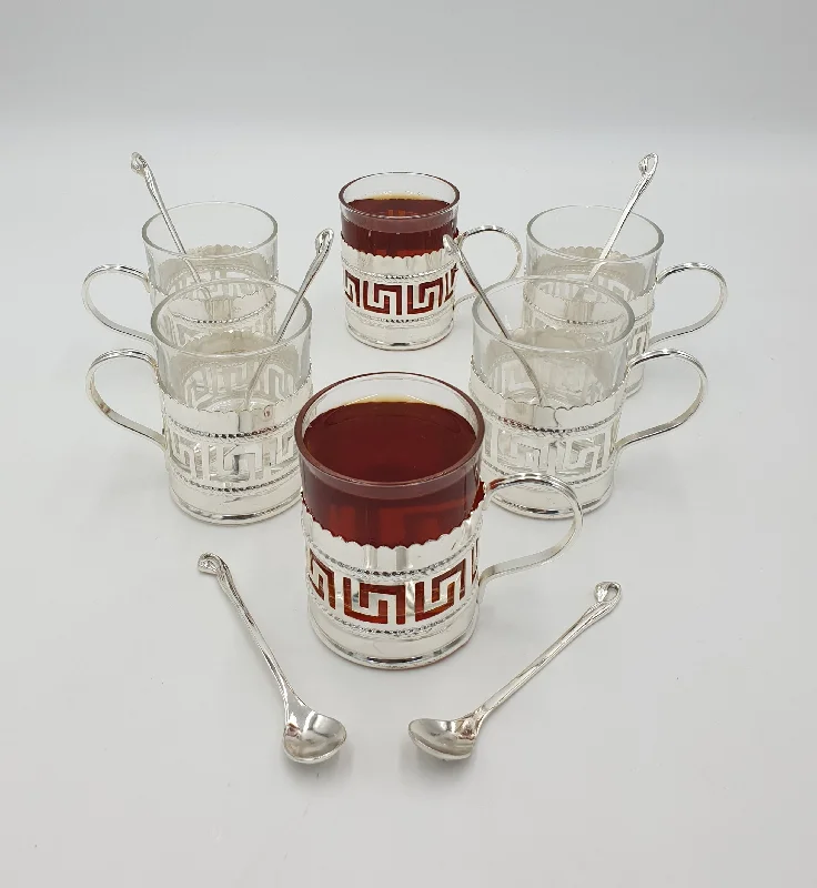 3.5"x2.75" 6PC TEA SET W/SPOONS - 12/CS