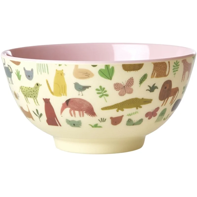 RICE Sweet Jungle Print Medium Melamine Bowl