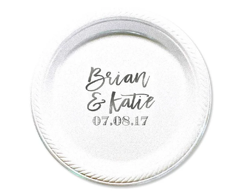 Custom Wedding 7" Cake Plate Design #1665