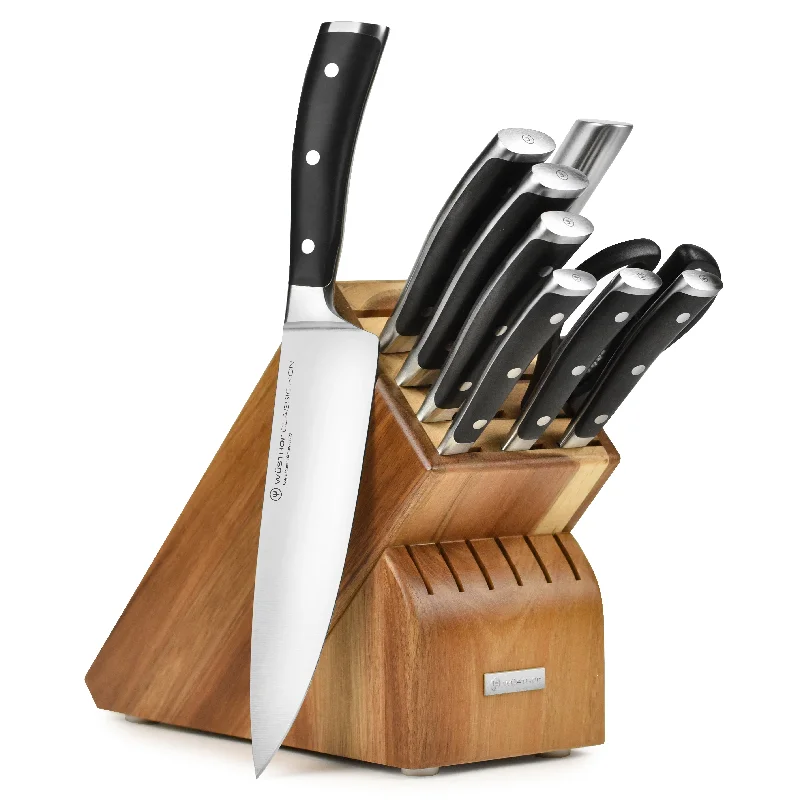 Wusthof Classic Ikon 10 Piece Acacia Knife Block Set