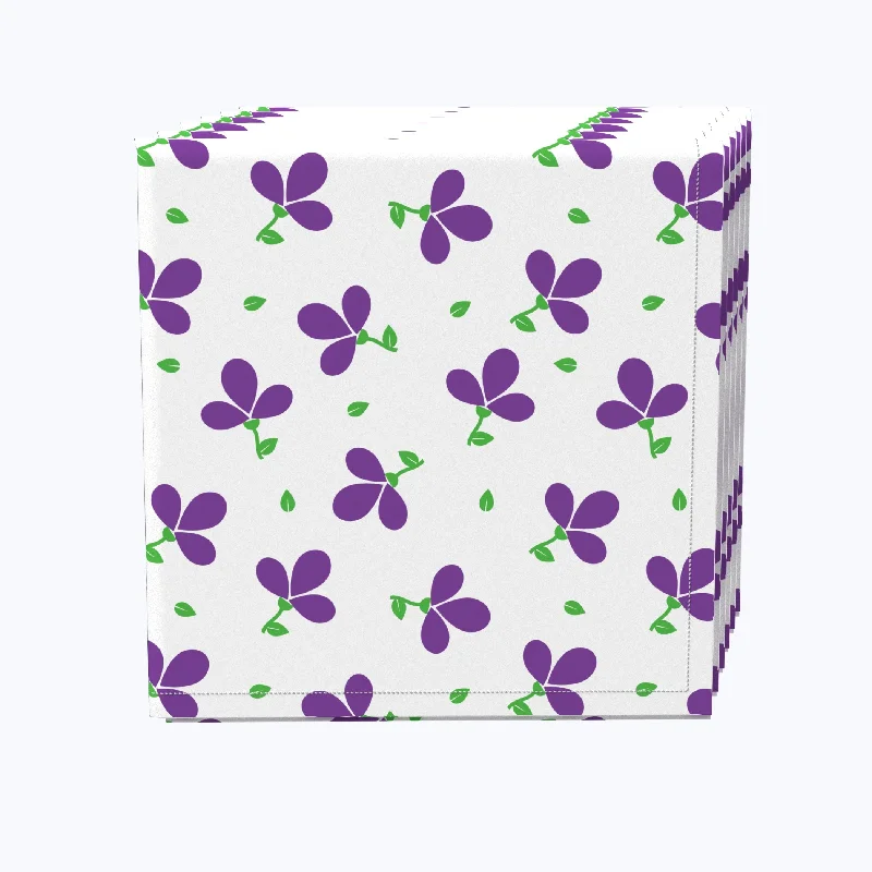 Spring Flowers, Purple Napkins