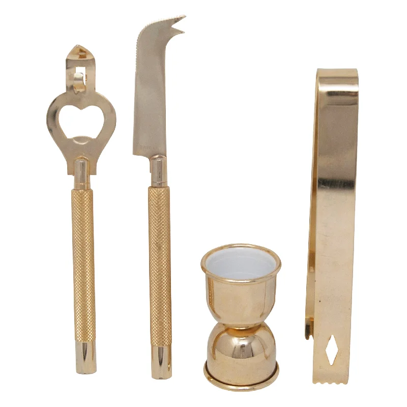 Georges Briard Gold Plate Bar Tool Set