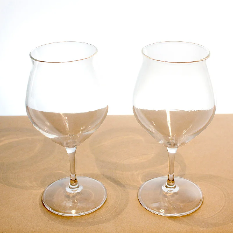 Tulip-Stem Tea Glasses, Set of Two (10 oz)