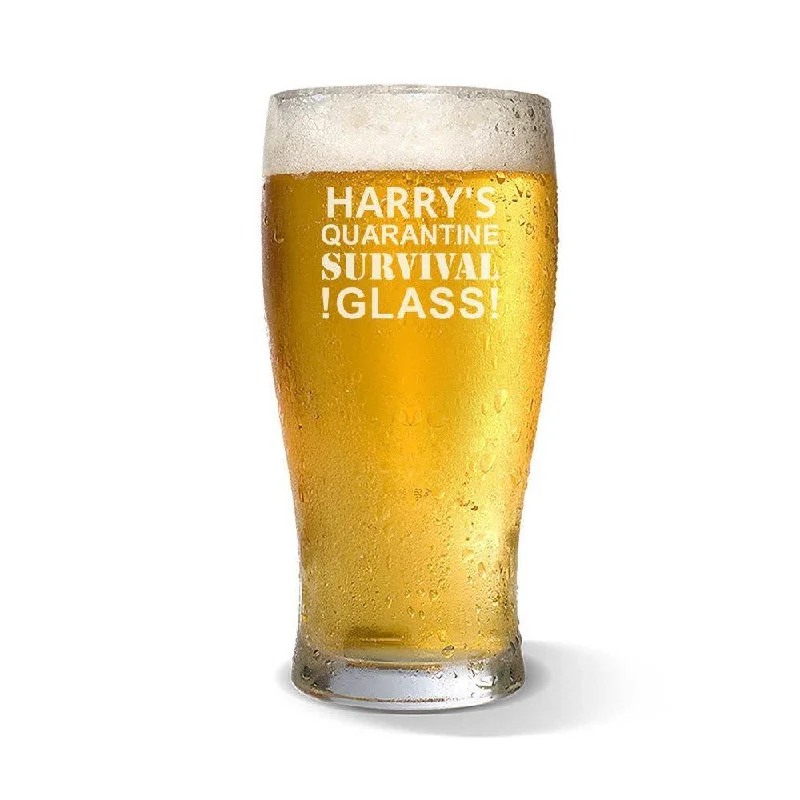 Quarantine Standard 425ml Beer Glass