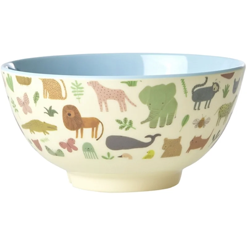 RICE Sweet Jungle Print Medium Melamine Bowl