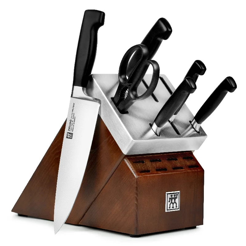 Zwilling Four Star 7 Piece Self-Sharpening Knife Block Set