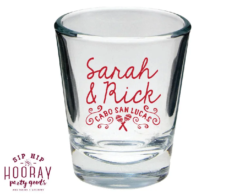 Fiesta Wedding Shot Glass Design #1433