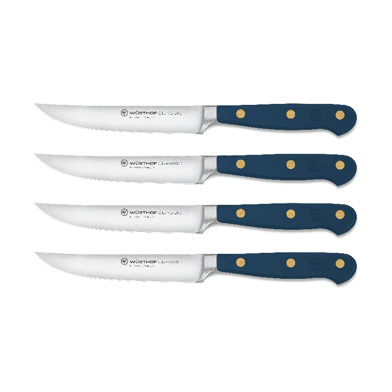 Wusthof Classic 4 Piece Wild Blueberry Steak Knife Set