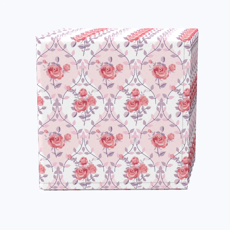 Pink Rose Buds Napkins