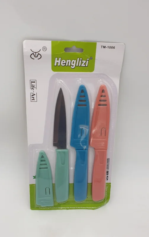 3 PC KNIFE WITH COVER