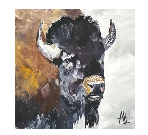 Frontier Buffalo (Beverage Napkin)