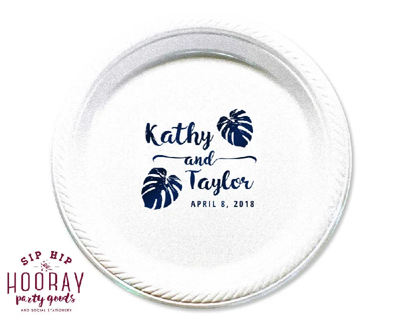 Beach Wedding Cake Plates