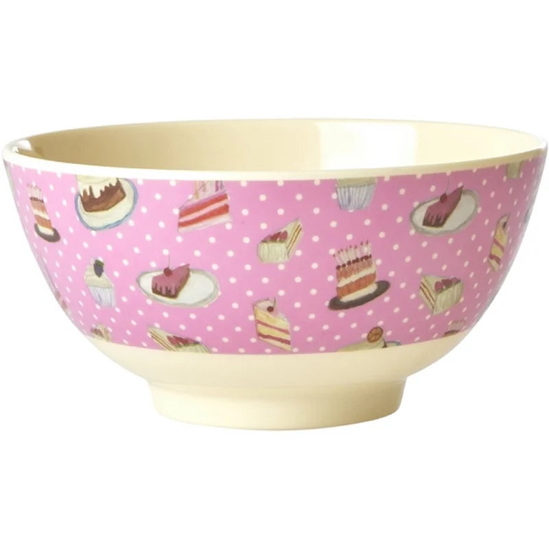 RICE Sweet Cake Print Medium Melamine Bowl