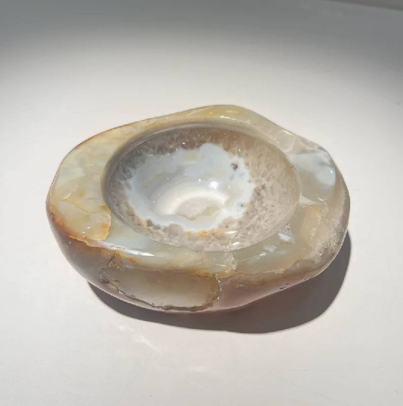 Agate One of A Kind Gold Bowl