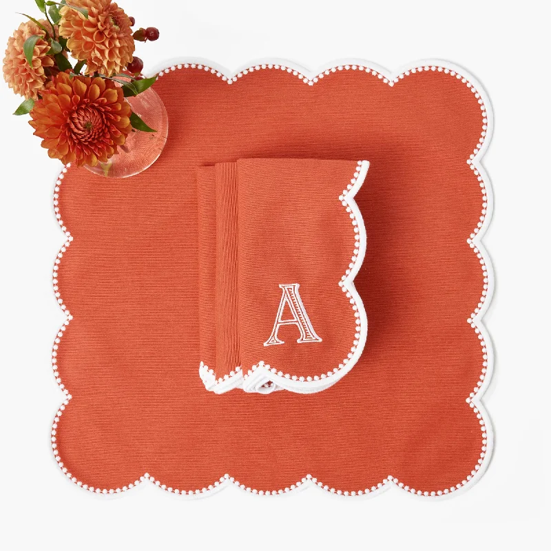 Bettina Burnt Orange Napkins (Set of 4)