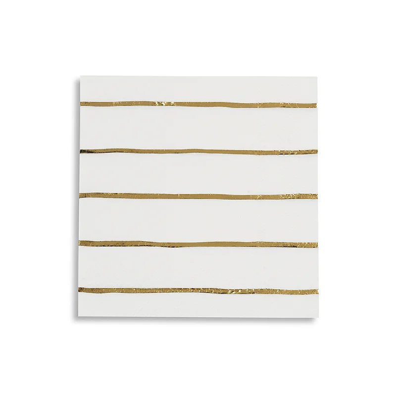 Gold Frenchie Striped Petite Napkins