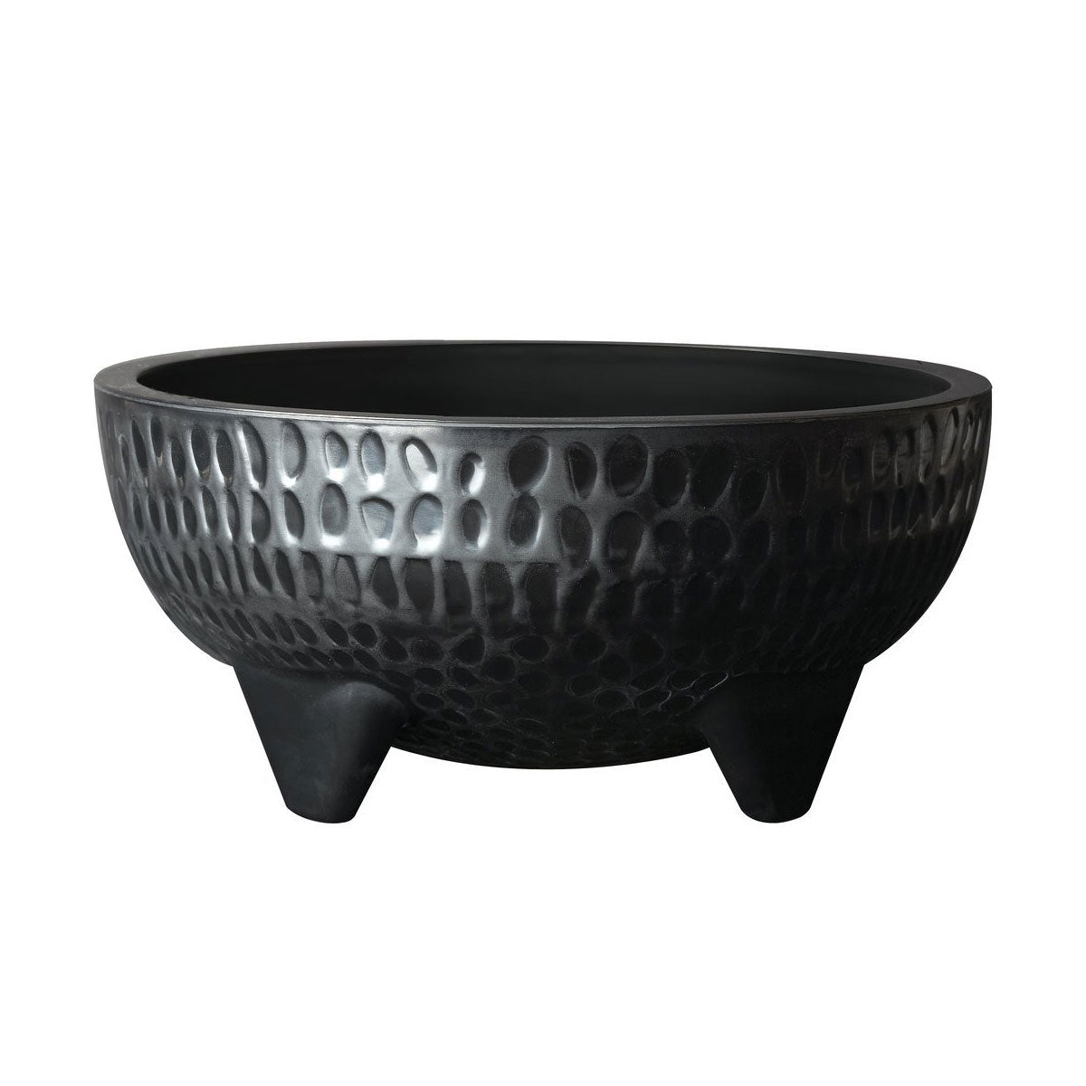 GET Melamine MOJ-804-BK Melamine Molcajete Salsa Dish, Black, 64 oz.