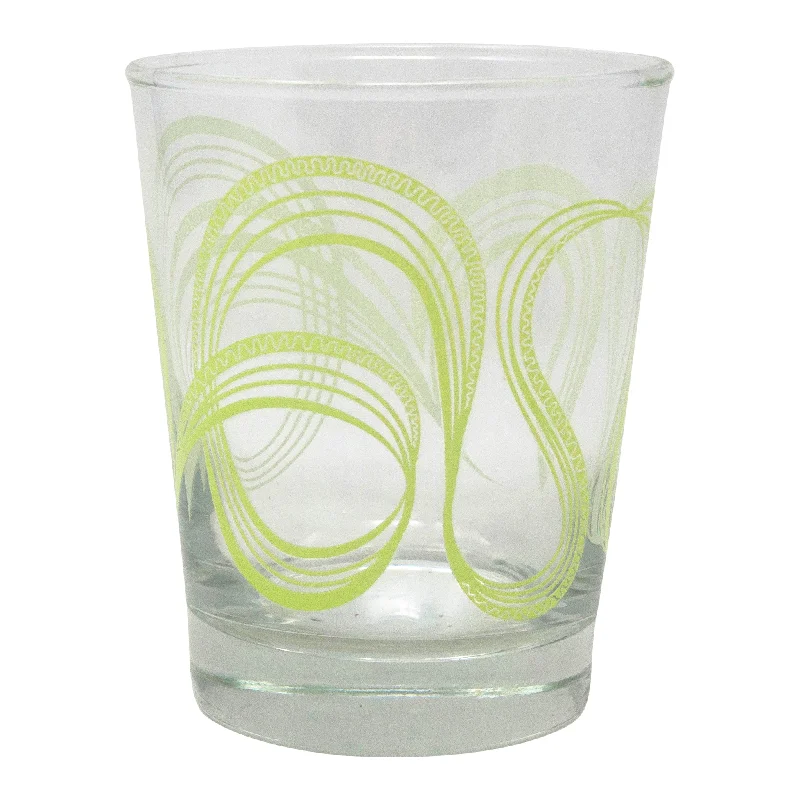 The Modern Home Bar Ribbon Dance Green Old Fashioned Glass