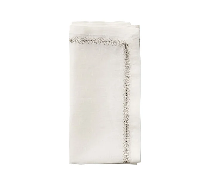 Jardin - White Napkin (Set of 4)