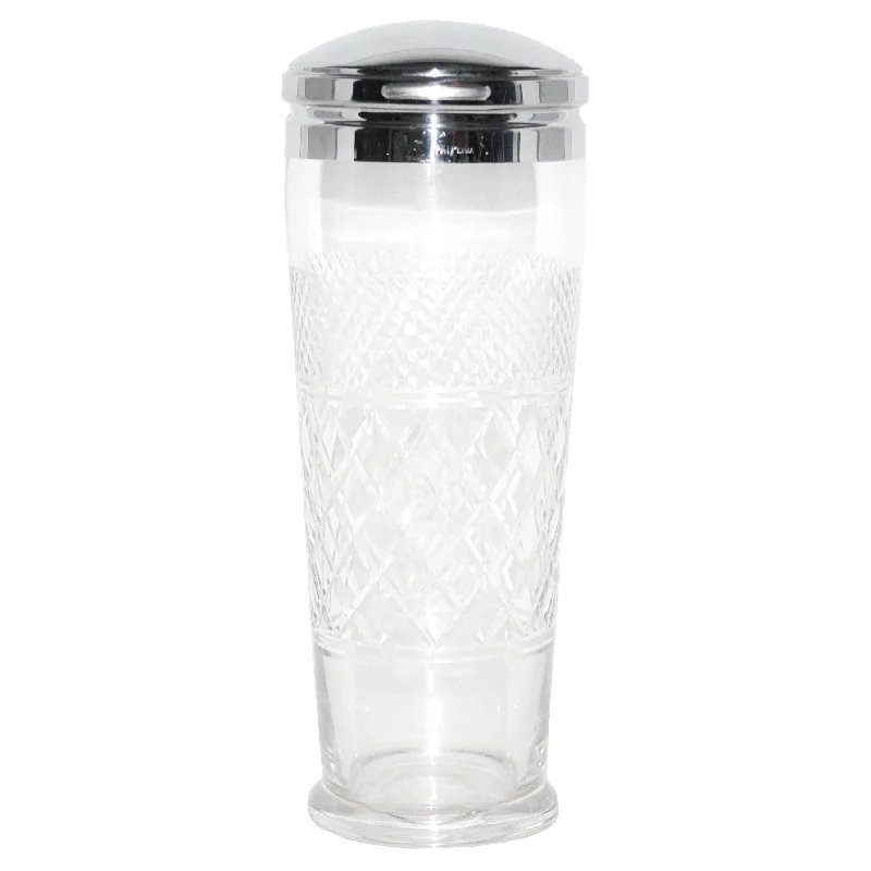 Turn & Pour Cut Glass Shaker