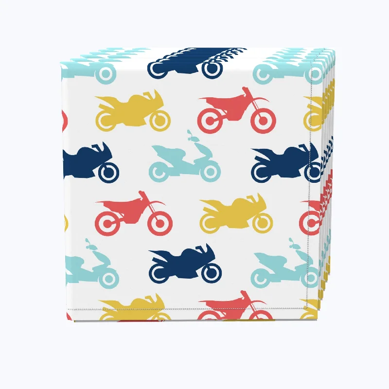 Retro Motorcycles Napkins